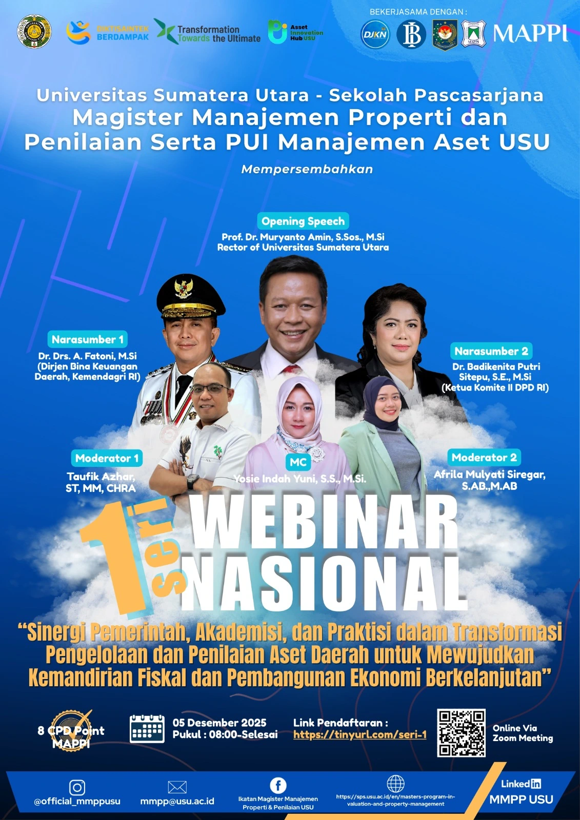 USU Smart Innovation Hub Perkuat Transformasi Pengelolaan Aset Daerah melalui Webinar Nasional Seri 1